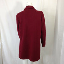 Load image into Gallery viewer, Jon and Anna Womens Maroon Red Long Cardigan Jacket Medium