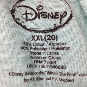 Disney True Blue Eeyore smiling? T-shirt youth girls XXL 20 sparkle heart pooh