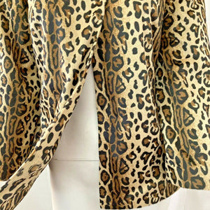 Jacklyn Smith Seas Women’s Animal Print Faux Fur Light Jacket Size Small