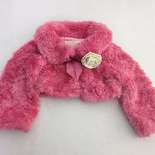 Load image into Gallery viewer, Children Place Est 1989 Baby Girl Pink Faux Fur Jacket 24 Months