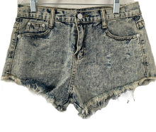 Load image into Gallery viewer, Unbranded Short Shorts Distressed Acid Wash Womens Size Large