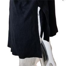 Load image into Gallery viewer, Laundry by Shelli Segal Sweater Black Open Front Long Cardigan Coatigan L