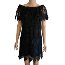 Load image into Gallery viewer, Adrianna Papell Shift Dress Womens Size 2 Black Lace Overlay New