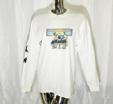 Load image into Gallery viewer, The Swingsters Womens White Long Sleeve Crew Neck Tshirt Adult Medium