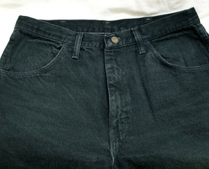 Rustler Mens Jeans Regular Fit Straight Leg 4-Pocket Black Denim Jeans 32 x 29