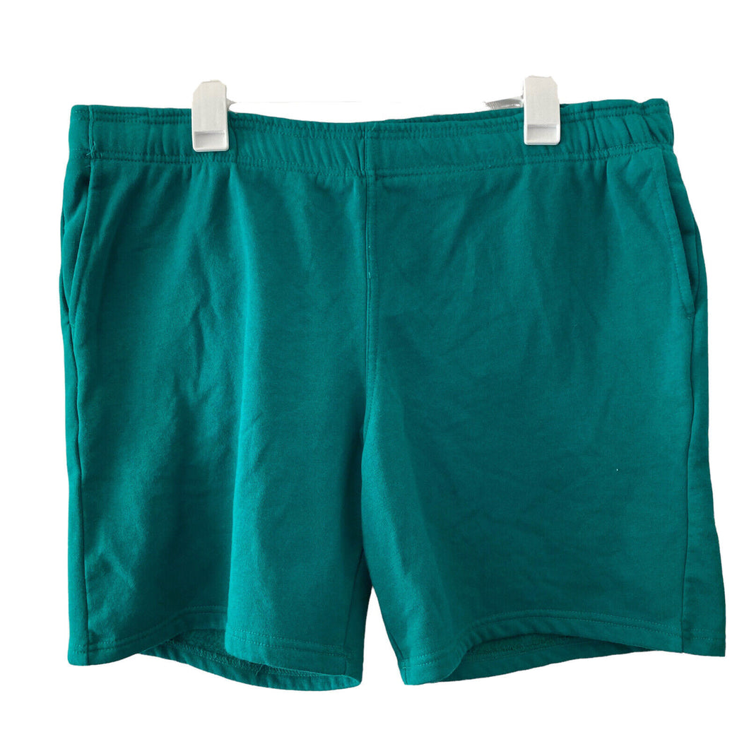 BP Sweat Shorts Green Womens Extra Large Stretch New Drawstring Elastic Waist