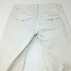 Khakis by Gap Super Skinny Low Rise White Denim Jeans 00