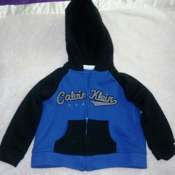 Calvin Klein Childs Black and Blue Hoodie 24 Month