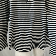 Load image into Gallery viewer, Liz Claiborne Women Plus Size Black and White Ribbed Striped Blouse 2X