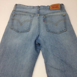 Levis Girls High Rise Ankle Skinny Straight Light Wash Blue Denim Jeans 12R