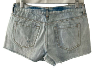 Forever 21 Shorts Womens 28 Light Wash Distressed Ripped