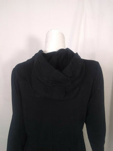 BP Womens Black Zip Front Hooded Jacket Size Small