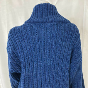 Vintage 80s Ruff Hewn Womens Heavy Oversized Cable Knit Sweater Large