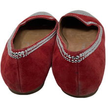 Load image into Gallery viewer, Jeffrey Campbell Shoes Marti Stud Flats Red Suede Womens Size 8