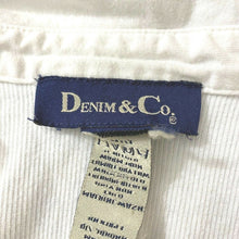 Load image into Gallery viewer, Denim &amp; Co. Women&#39;s White Quarter Sleeve White Casual Top Size Large