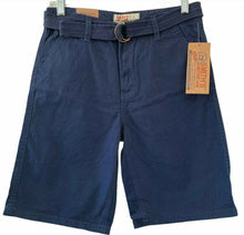 Load image into Gallery viewer, Smiths American Shorts Bermuda Boys Size 16 Navy Blue