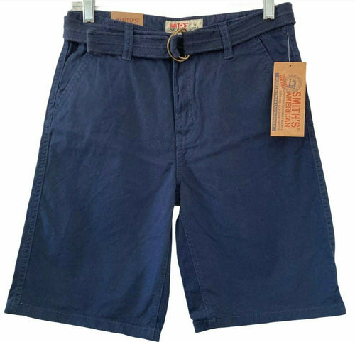 Smiths American Shorts Bermuda Boys Size 16 Navy Blue