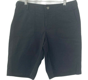 Dockers Shorts Bermuda Womens Black Size 8 Cargo Style