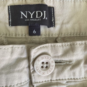 NYDJ Not Your Daughters Jeans Shorts Bermuda Khaki Womens Size 6