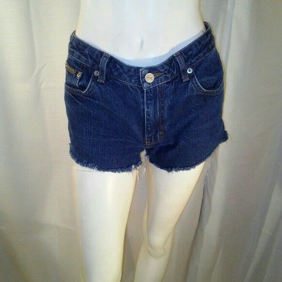 Calvin Klein Jeans Womens Blue Cutoff Short Shorts Size 3