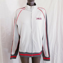 Load image into Gallery viewer, Vintage Fox Mens Gray Red Full Zip Athletic Style Long Sleeved Jacket Large