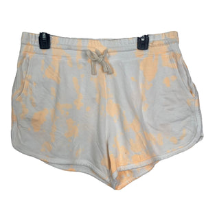 Sundry Sweat Shorts Orange White Tie Die Womens Sundry Size 4 Stretch XL