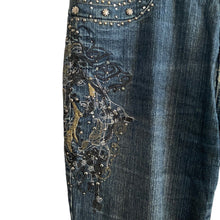 Load image into Gallery viewer, Daniel Jeans Womens Juniors Size 13 14 Beaded Embroidered Stretch