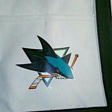 Load image into Gallery viewer, San Jose Sharks Vintage White Canvas Tote Bag 13.25x18