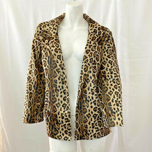 Load image into Gallery viewer, Jacklyn Smith Seas Women’s Animal Print Faux Fur Light Jacket Size Small