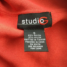 Load image into Gallery viewer, Studio G Sweater Womens Small Off Shoulder Rust Colored Reddish Orange Stretch