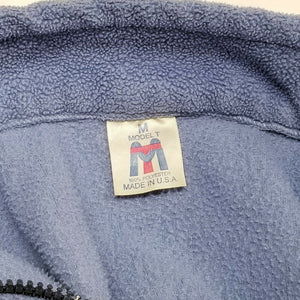 Vintage Carmel Pullover Fleece Blue Sweat Jacket Mens Medium
