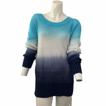 Load image into Gallery viewer, J Crew Sweater Ombré Blue Pullover Women’s Size Medium