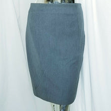 Load image into Gallery viewer, Express Skirt Pleated Charcoal Gray Lined Knee Length Size 12 NWT