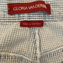 Load image into Gallery viewer, Vintage Gloria Vanderbilt Shorts Blue White Gingham Womens Size 30 Waist