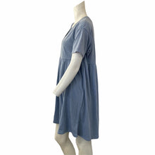 Load image into Gallery viewer, Wild Fable Shirt Dress Babydoll Blue Short Sleeve Womens Size Small