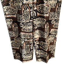 Load image into Gallery viewer, Leslie Fay Wide Leg Pants Womens Size 18 Abstract Tribal Pattern
