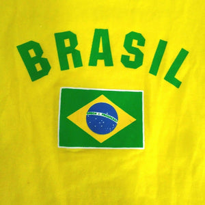 Brasil Yellow and Green Baby One Piece Soccer Body Suit 24 months