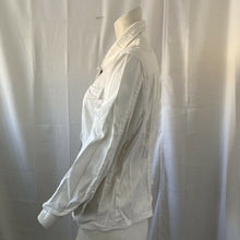 Load image into Gallery viewer, Ruby Rd Womens White Decorative Button Down Shirt w Beaded Buttons Size 10