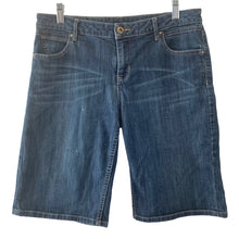 Load image into Gallery viewer, Simply Vera Denim Shorts Bermuda Womens Dark Wash Size 6 stretch