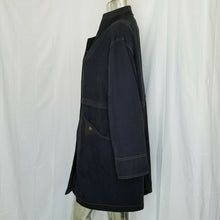 Load image into Gallery viewer, Gare De Lyon Womens Black 3-Snap Full Zip Mid-Length Coat Medium