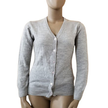 Load image into Gallery viewer, Vintage Harriton Sweater Womens Medium Heather Gray Long Sleeve Cardigan