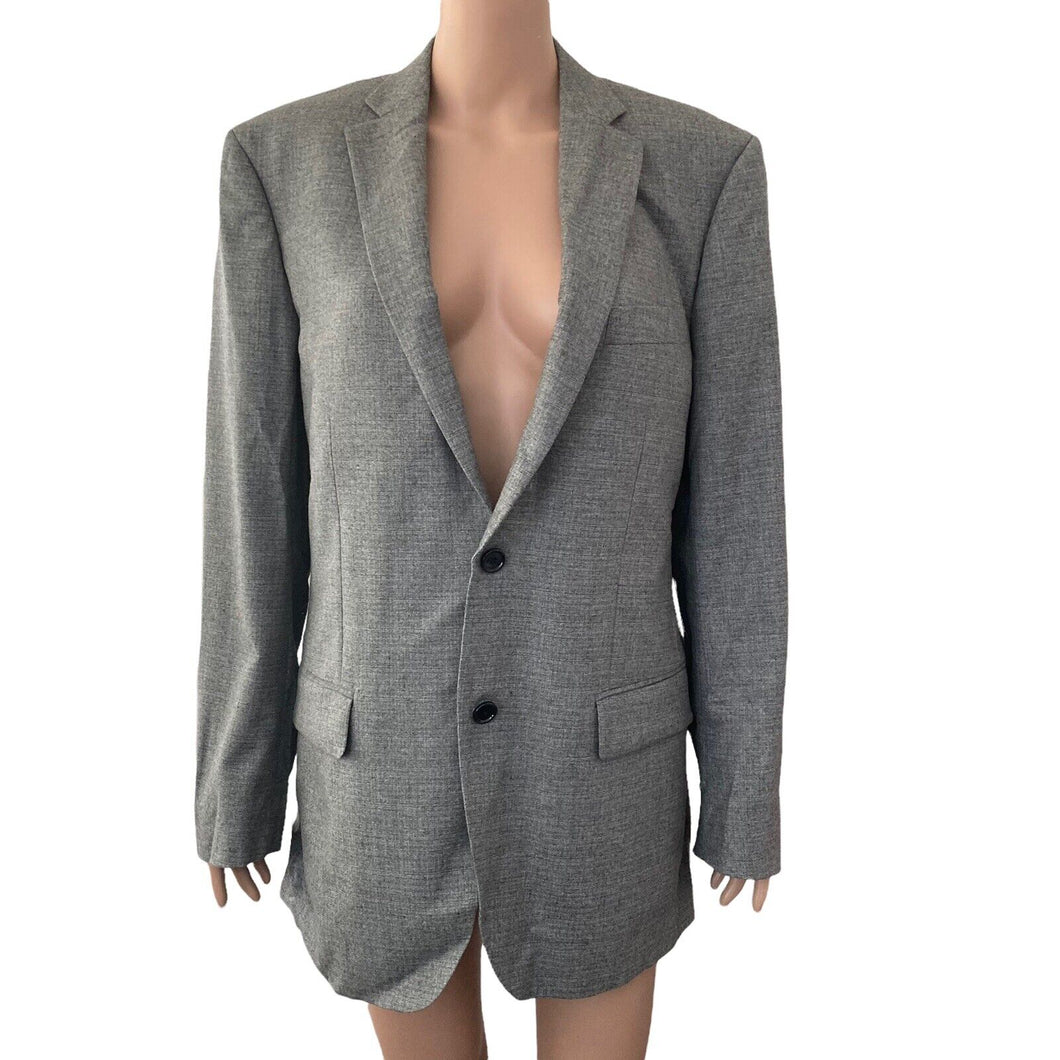 Indochino Blazer Mens Gray 100% Wool Size 50 Regular Newbury New