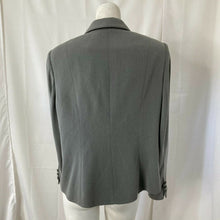 Load image into Gallery viewer, Vintage John Meyer of Norwich Womens Embroidered Gray Top Blazer Size 12