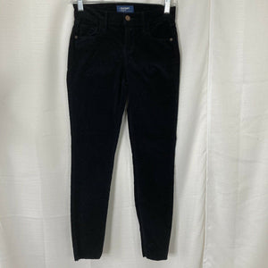 Old Navy Rockstar Womens Black Corduroy raw Hem Pants Size 0 Regular