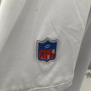 Reebok NFL  Jacksonville  jaguars polo golf Shirt Size L White Satin play dry