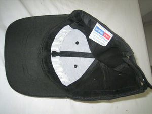 POLICE BASEBALL HAT CAP ADULT ONE SIZE BLACK WHITE STITCHED