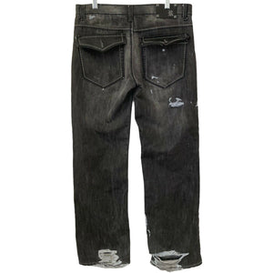 Reward Jeans Distressed Men’s Black Denim Size 34x32