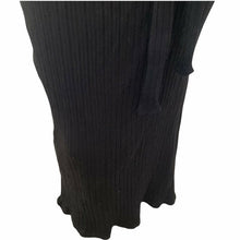 Load image into Gallery viewer, TopShop Dress Maxi Ribbed Form Fitting Women’s Black Size 8