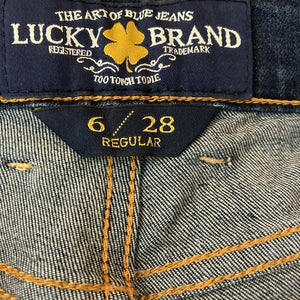 Lucky Brand Sweet N Low Womens dark Wash Blue Jeans Size 6 28 Regular