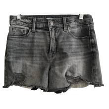 Load image into Gallery viewer, Old Navy Shorts Cutoffs Womens Size 4 Hi Rise Black Denim Stretch Distressed